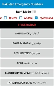 Pakistan Emergency Numbers screenshot 3