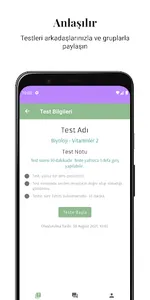 Test Oluştur & Paylaş screenshot 2
