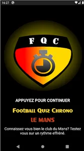 Football Quiz Chrono Le Mans screenshot 0