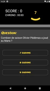 Football Quiz Chrono Le Mans screenshot 2