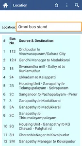 Coimbatore Bus Info screenshot 3