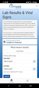 MyCovenantHealth screenshot 5