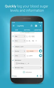 Diabetes:M - Blood Sugar Diary screenshot 1