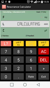 Resonance Calculator screenshot 2