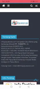 Info Papua Barat screenshot 1