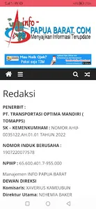 Info Papua Barat screenshot 2