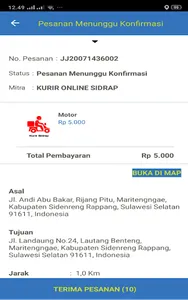 KURIR DRIVER SIDRAP screenshot 2