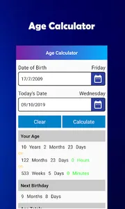 Age Calculator(Date to Date ca screenshot 1