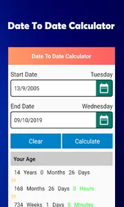 Age Calculator(Date to Date ca screenshot 3