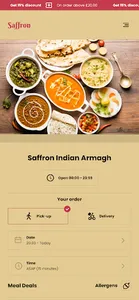 Saffron Indian Armagh screenshot 1
