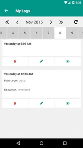 My Pain Logs screenshot 3