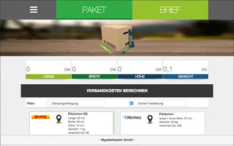 Versandpreis screenshot 3
