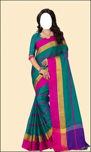 Women Cotton Sarees Photo Suit screenshot 1