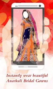 Indian Anarkali Dress Montage screenshot 2