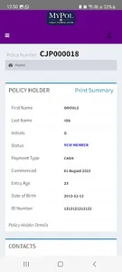 MyPol Member Portal screenshot 3