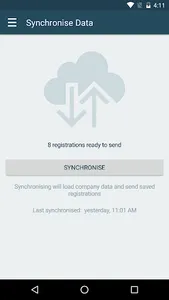 Production Registration screenshot 0
