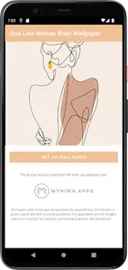 One Line Woman Body Wallpaper screenshot 1
