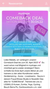 myshape womens gym screenshot 4
