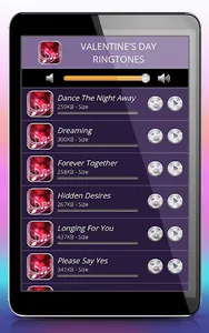 Valentine's Day Ringtones screenshot 4