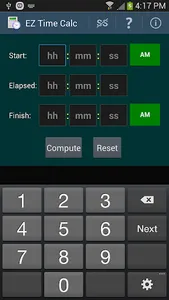 EZ Time Calculator screenshot 0