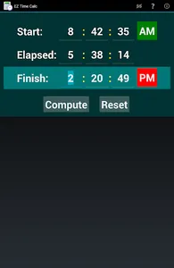 EZ Time Calculator screenshot 12
