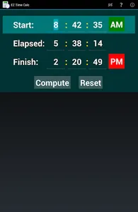 EZ Time Calculator screenshot 14