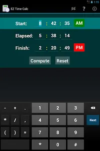 EZ Time Calculator screenshot 9