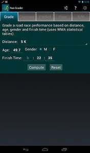 Run Grader: Age-Grading + screenshot 9