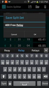 Swim Splitter Split Calculator screenshot 1