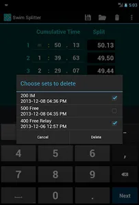 Swim Splitter Split Calculator screenshot 12
