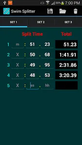Swim Splitter Split Calculator screenshot 6