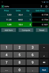 SUPer: Simple Unit Pricer screenshot 3