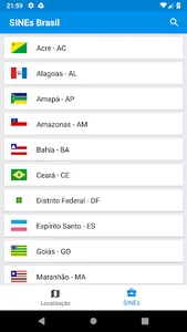 SINEs e Agências do trabalho n screenshot 2