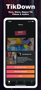 Video downloader for TikTok screenshot 0