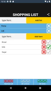 Shopping list screenshot 0