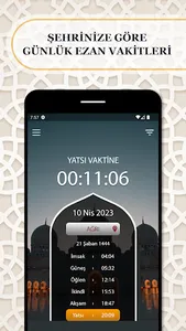 Namaz Vakitleri - Ezan Alarmı screenshot 1
