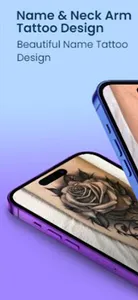 Name & Neck Arm Tattoo Design screenshot 0