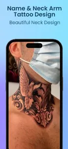 Name & Neck Arm Tattoo Design screenshot 2