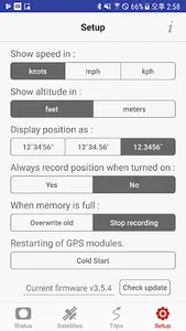 SkyPro GPS Status Tool screenshot 4