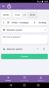 Nanda - Urenregistratie screenshot 0
