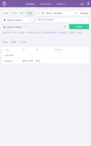 Nanda - Urenregistratie screenshot 8