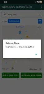 Seismic Zone & Basic Wind Spee screenshot 1