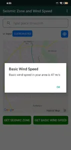 Seismic Zone & Basic Wind Spee screenshot 2