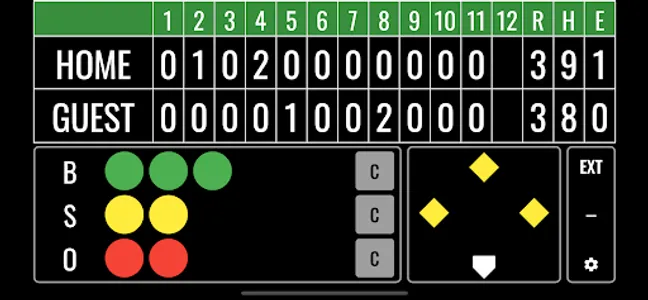 Baseball Scoreboard screenshot 1