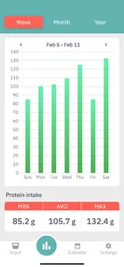 Protein Log screenshot 2