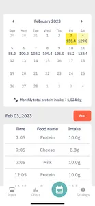 Protein Log screenshot 3