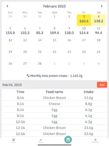 Protein Log screenshot 8