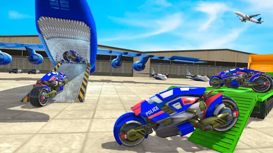 Airplane Robot Bike Transport screenshot 0