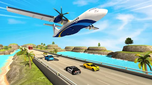 Airplane Robot Bike Transport screenshot 3