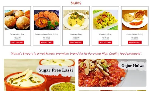 Nathu Sweets Global screenshot 0